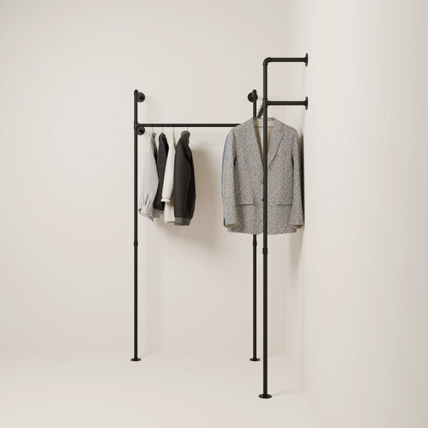 Corner Clothes Rack - Small Space Solution | pamo. – pamo. design
