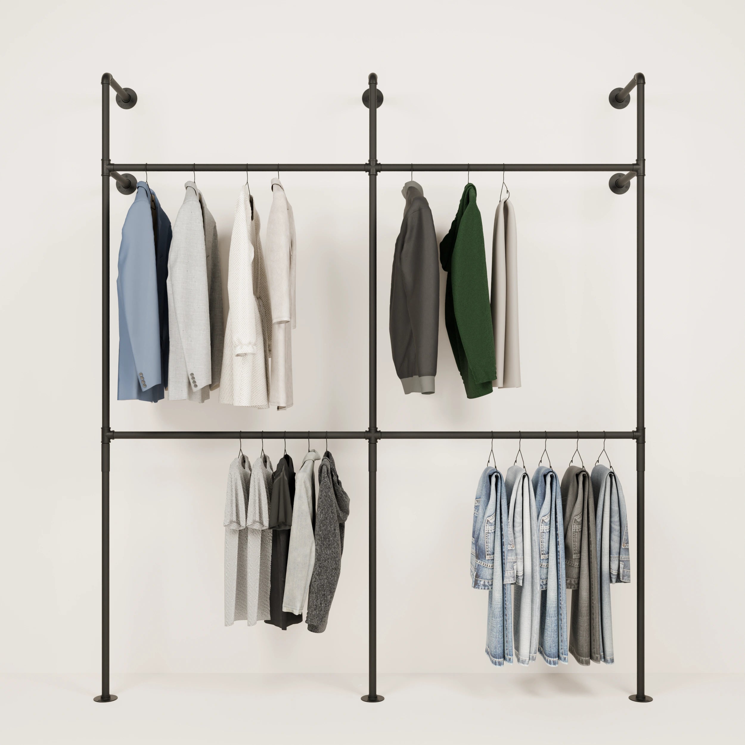 KIM II Double – Wall Clothes Rack | Industrial Design KIM II Double – Wall Clothes Rack | Industrial Design