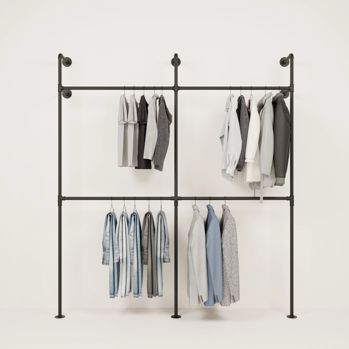 Wardrobe for hanging clothes