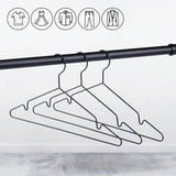 Black metal hanger with a thin design