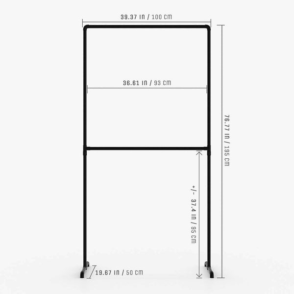 Dimensions clothing rack stand 