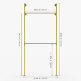 Double Gold Rack Maximize Your Storage Space in Style | pamo. – pamo ...