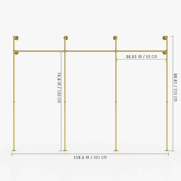 Wall Mounted Clothing Rack - Space-Saving Solution | pamo. – pamo. design