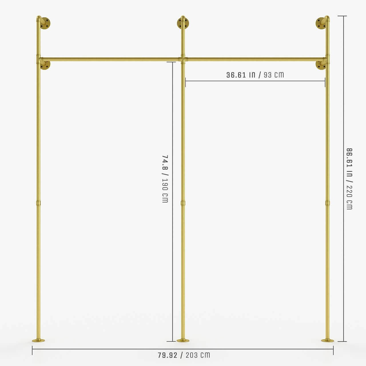 Gold Clothes Rail - Luxurious Touch for Your Home | pamo. – pamo. design