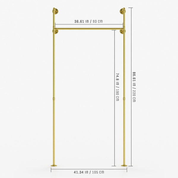 Dimensions of gold rack 