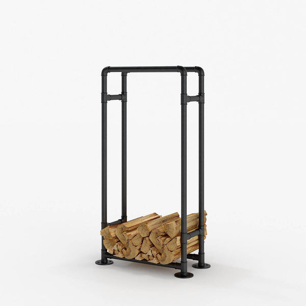 Black pipe best sale firewood rack