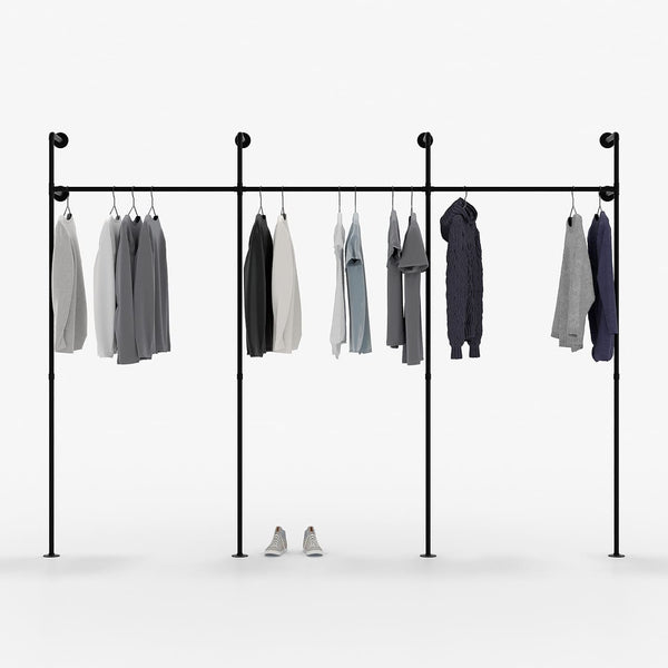 Wall Mounted Clothing Rack - Space-Saving Solution