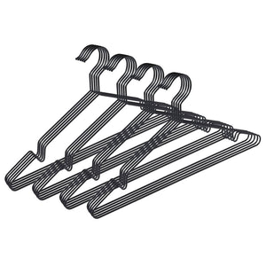 Twenty black metal hanger for clothes